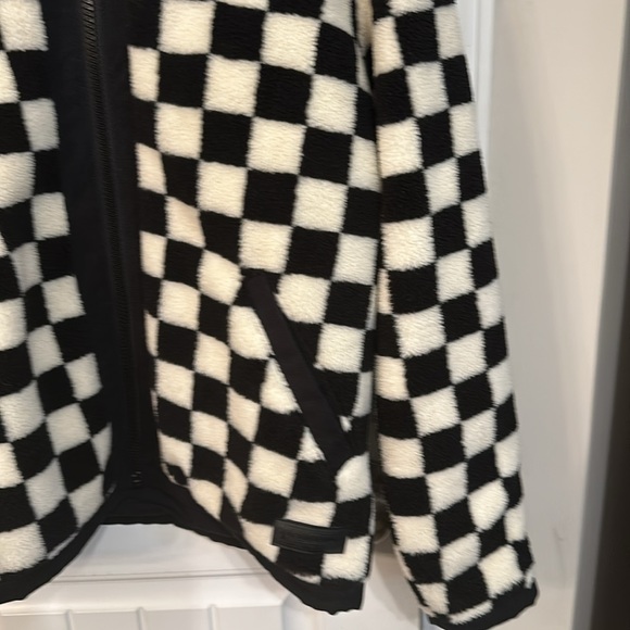 Pendelton Checkerboard White Black Jacket Fleece Size Large - Picture 7 of 14